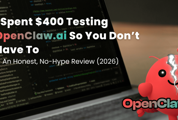 Image showing openclaw.ai, i spend $400 on testing it