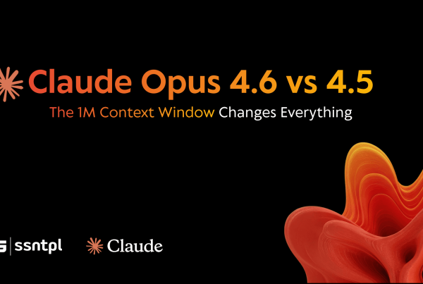 Image showing Claude Opus 4.6 vs 4.5 The 1M Context Window with ssntpl and claude logo