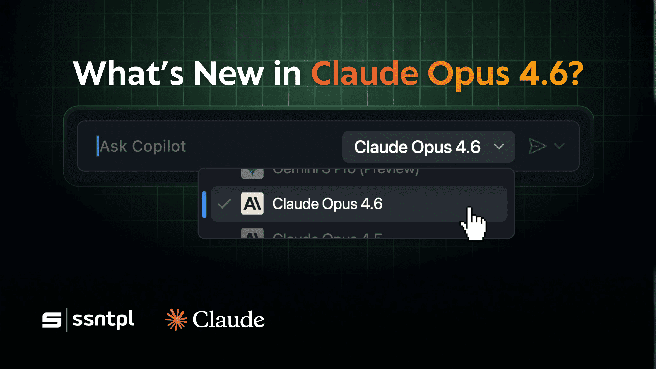 Image Showing What's new in claude opus 4.6 featuring copilot search