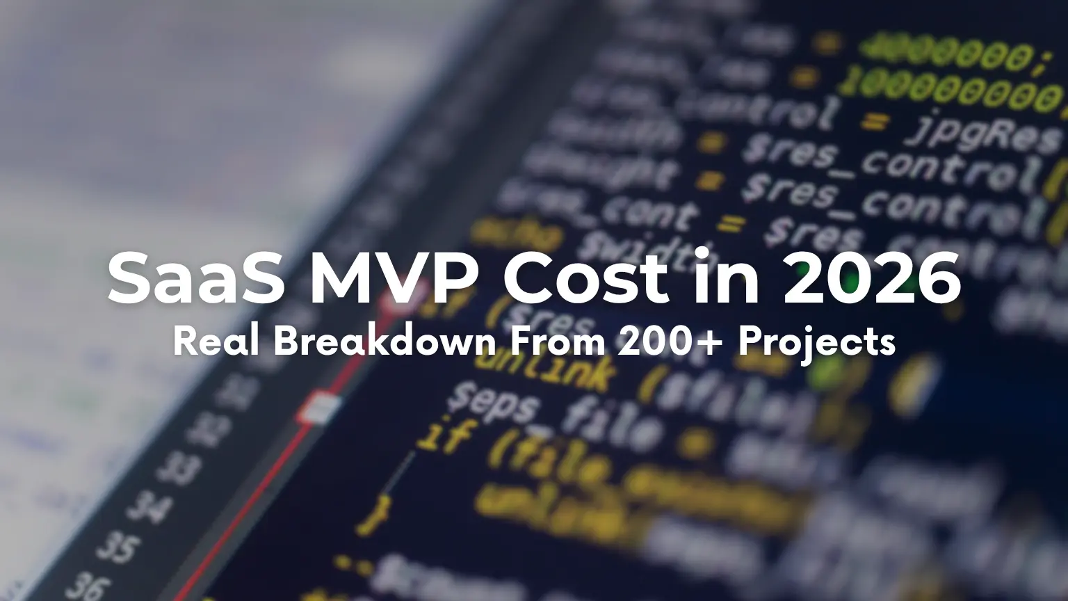 SaaS MVP Cost in 2026