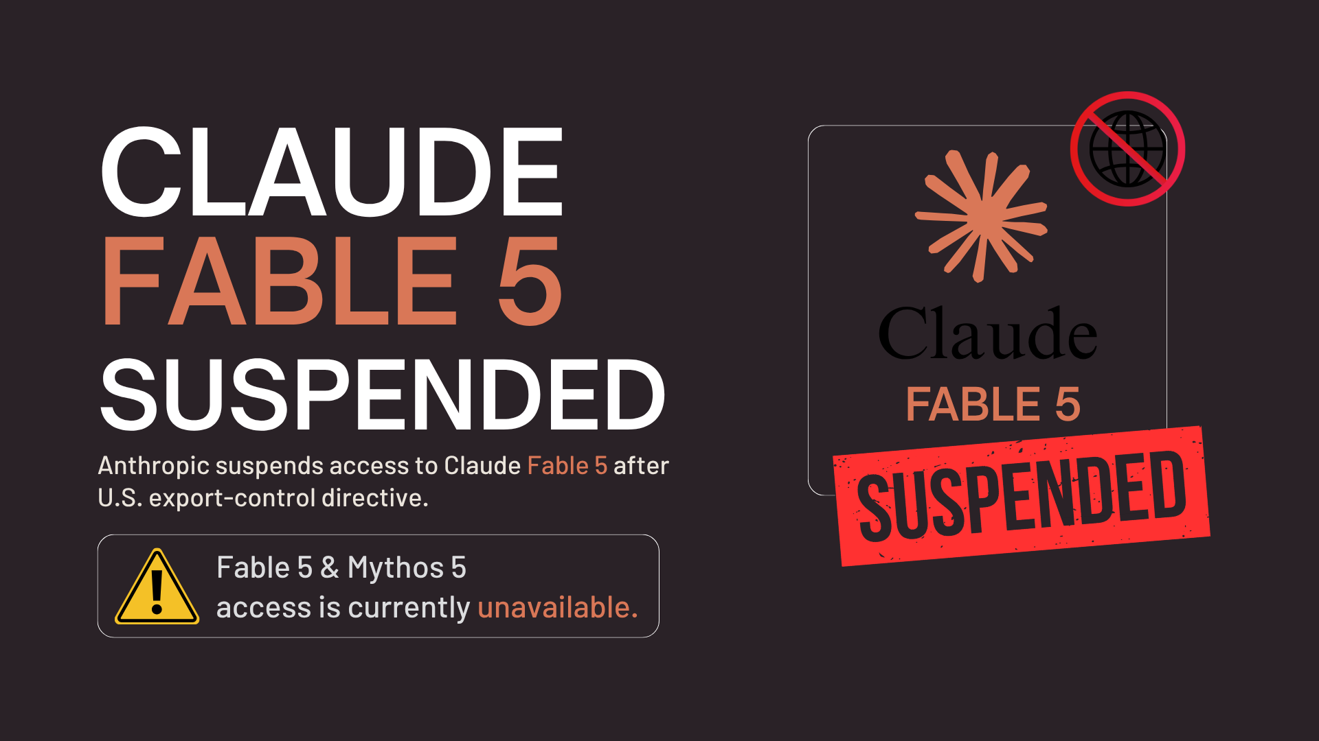 Claude Fable 5 Access Suspended