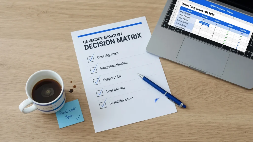 The 7 Point Vendor Scorecard With Scoring Guide